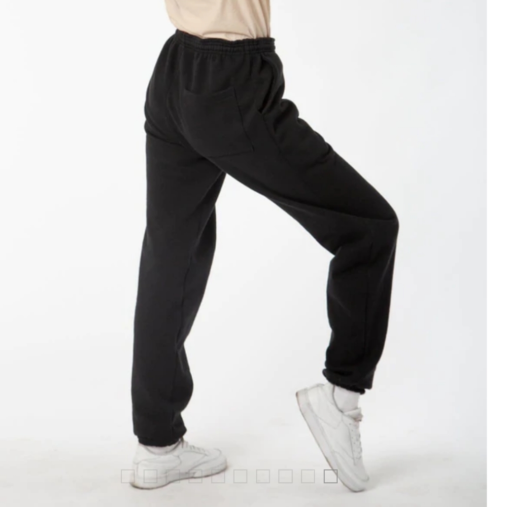 Los Angeles Apparel Heavy Fleece Sweatpants Size S Black